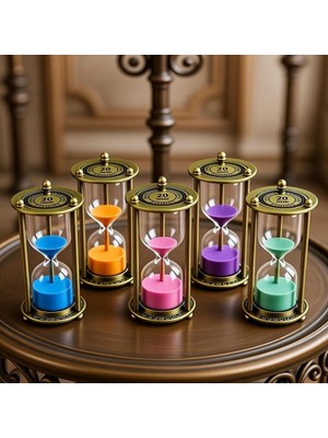 Birsence 20 Dakikalık Metal Vintage Kum Saati