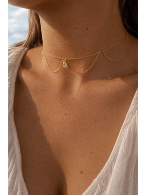 Sirius Jewelry 925 Gümüş | Şelale Işıltısı Kolye
