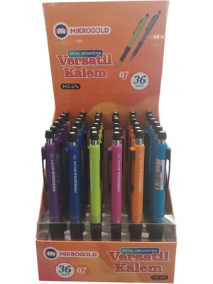 Bafix Versatil Kalem Metal Mekanizma 0,7 Mm Mg-676 (48 Li Paket)