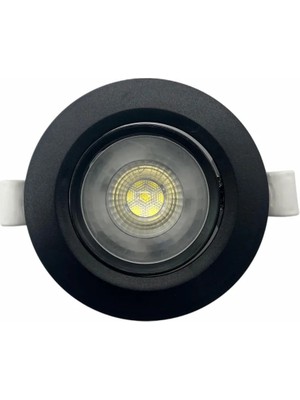 Cata CT-5200B 7W Cob LED Spot Armatür Siyah Kasa 6500K Beyaz Işık Sıva Altı Tavan Spotu