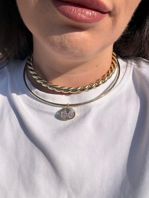 Lunea Choker Taşlı Kolye