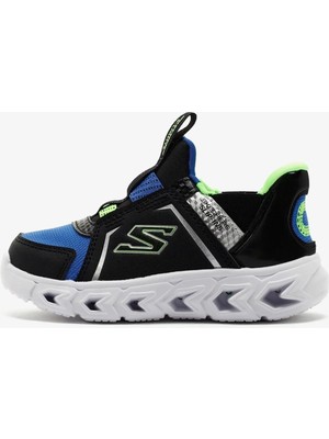 Skechers Lights Hypno 2.0-Brisk-Brights Kids Sneaker Lastik Bağcıklı Işıklı Günlük Çocuk Spor Ayakkabı Mavi-Siyah