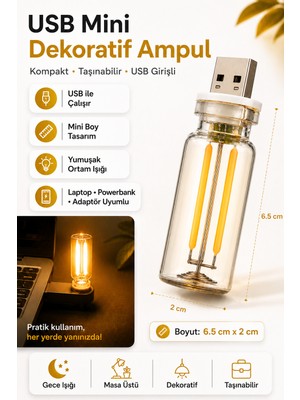 Neo Vista Sarı Işık Dokunmatik USB LED Gece Lambası Mini Taşınabilir Priz Tipi Ayarlanabilir Işık