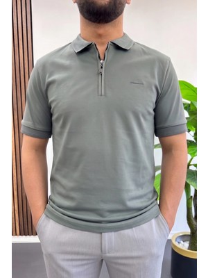 Edwox Erkek Pamuklu Soft Polo Yaka Tişört Yeşil EDW500
