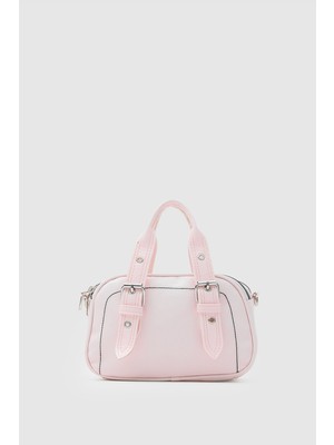 Shule Bags Rode Vintage El ve Çapraz Çanta Pudra Pembe