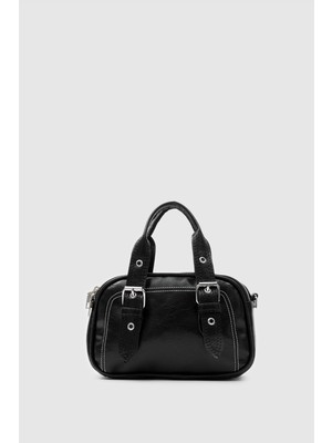 Shule Bags Rode Vintage El ve Çapraz Çanta Siyah