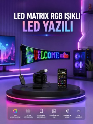 Eco Lounge Rgb LED Panel Renkli Işık Efektli Dekoratif Aydınlatma
