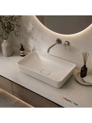 Kale Zero 2.0 60x40 Cm Mat Vizon Dikdörtgen Çanak Lavabo