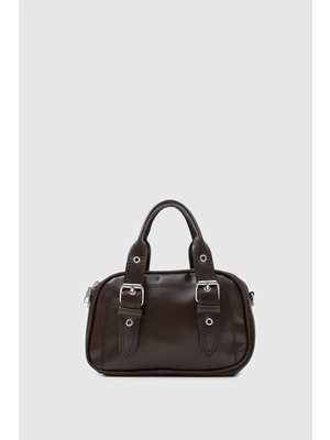 Shule Bags Rode Vintage El ve Çapraz Çanta Acı Kahve