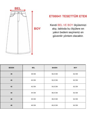 Vellichor Minimal Yıkamalı Uzun Kot Etek-Siyah