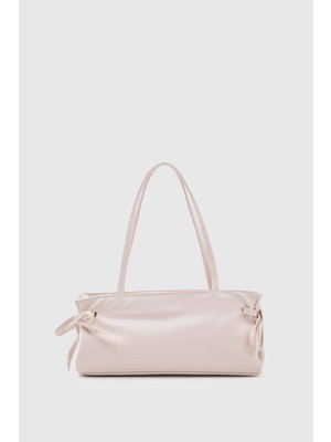 Shule Bags Baggy Fiyonklu Baget Çanta Pudra Pembe