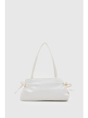 Shule Bags Baggy Fiyonklu Baget Çanta Krem