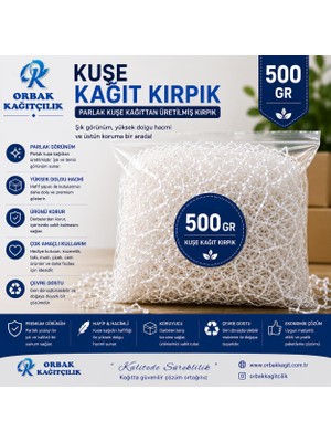 Orbak Kağıt Kuşe Kâğıt Kırpık Dolgu 500 gr | Hediyelik Kutu, Paketleme ve Dekorasyon