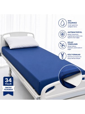 Vesko Tekstil Poliüretan Gizli Fermuarlı Yatak Kılıfı (120 Gr)