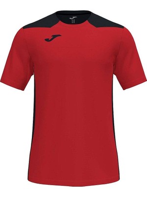 Joma CHAMPIONSHIP VI SHORT SLEEVE T-SHIRT RED BLACK