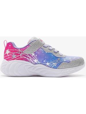 Skechers Unicorn-Driams Wisfhul Magic Lights Kids Shoes Lastik Bağcıklı Cırtlı Işıklı Günlük Çocuk Ayakkabısı Mor
