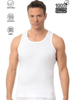 Özkan Underwear 0113 Erkek Pamuklu Ribana Atlet