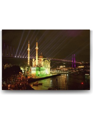 Ortaköy Camii Gece Tablo - 90X60CM