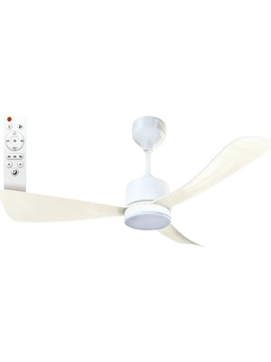 Helios Venüs Beyaz 70 W Kumandalı LED Li 3 Pervane Tavan Vantilatörü