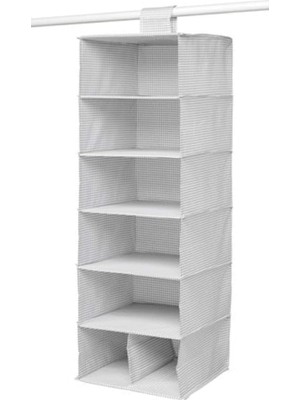 Ikea 7 Bölmeli Stuk Depolama Beyaz Gri 803.708.70 Boyut 11 ¾X11 ¾X35 ½