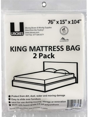 King Yatak Poli Kılıfları, 76 x 15 x 104 Inç, 2'li Paket