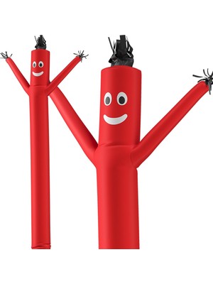 Inflatables Lookourway Air Dansçı Hoch Tube Man Şişirilebilir Sabitleme 20-Feet 20'kırmızı