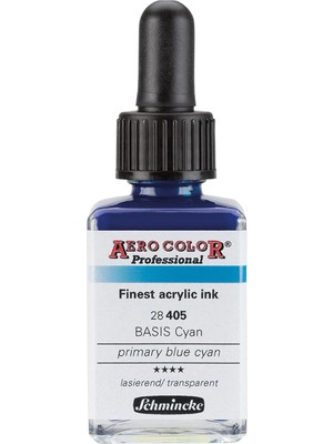 Aero Color Professional Akrilik Airbrush Mürekkebi 28 ml 405 Primary Blue Cyan