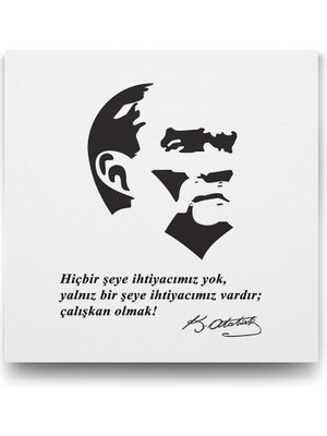 Sözleri Tablosu - 90X90CM