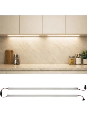 Burul 50 Cm Yüksek Lümen Bar Led Eklenebilir Opak Pvc Kasalı 2 Adet