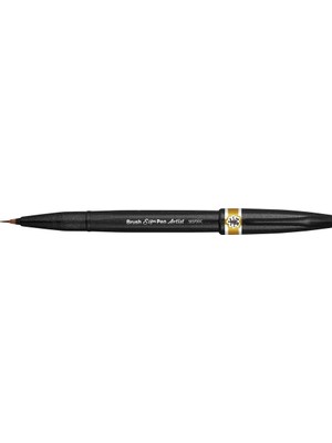 Pentel Sing Pen Brush Ince Uçlu Fırça Kalem Sarı