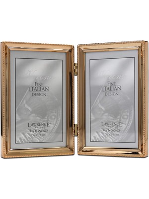 Çift Resim Çerçevesi 10 x 15 cm Altın Rengi 4 x 6 Çift