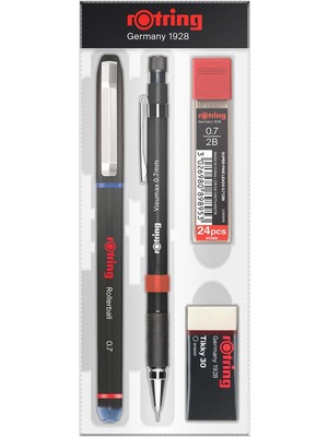 Visumax + Roller Ofis Seti- 0.7 Mm, Kırmızı