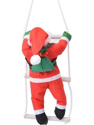 Süsle Bebek ve Parti Merdivene Tırmanan Noel Baba - 57 cm