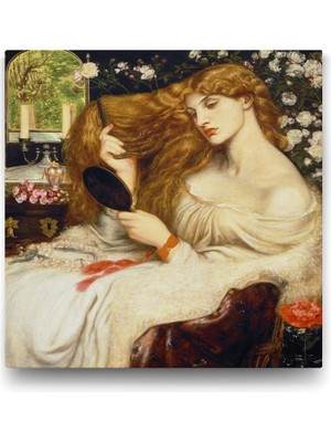 Gabriel Rossetti - Lady Lilith Tablosu - 40X40CM