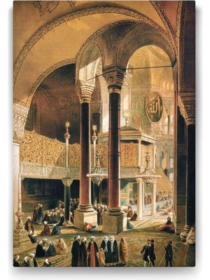Zamanında Ayasofya Tablosu - 100X140CM