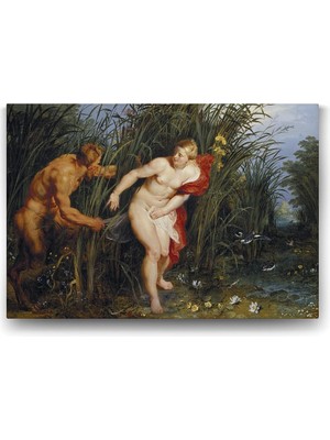 Peter Paul Rubens - Pan And Syrinx Tablosu - 60X40CM