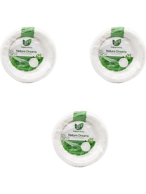 Roll-Up Nature Ekolojik Karton Kağıt Parti Tek Kullanımlık Tabak - 18 Cm. - 50 Adetlik 3 Paket
