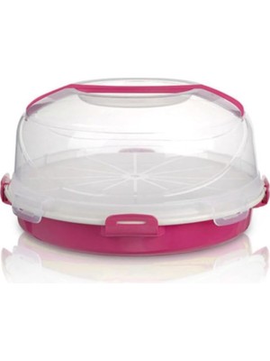 Melkan Home Hazneli Kek Fanusu & Pasta Fanusu 7 Litre + 2,5 Litre Hazneli Milenyum Pembe Milenyum Pe