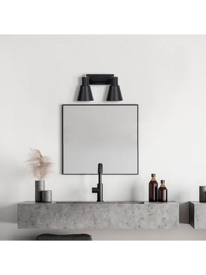 02 Siyah Şarjlı Ledli Aplik 1X1.8W 3000K
