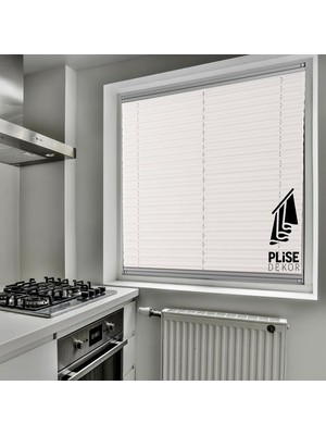 Plise Dekor Açık Gri Plise Perde (Vidalı) (50G x 250Y Cm)