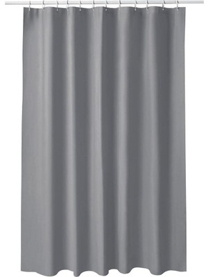 Ikea Duş Perdesi Banyo Perdesi Gri Renk 180X200 CM%100 Peva 6554R4
