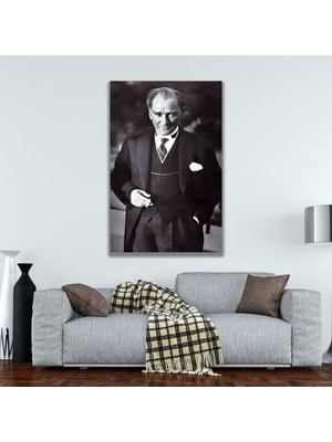Gaagart Tekli Dikey Kanvas Ofis Tablosu Klasik Atatürk Portresi 40 x 60 GARTNM7040