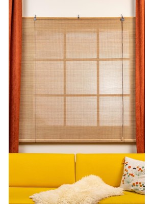 Olympos Ahşap Bambu Stor Perde (150 x 180)
