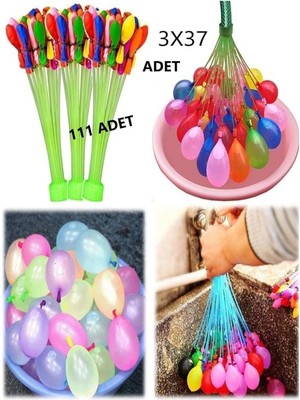 Hyd 111 Adet Su Balonu ve Su Balon Sihirbazı Doldurma Aparatı Parti Malzemesi