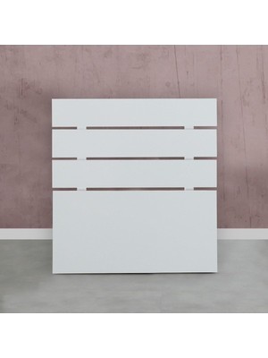 Pasific Home Huga Tek Kişilik Beyaz Yatak Başlığı 90LK / 90 cm Baza Başlık