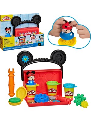Play-Doh Disney Junior Mickey Mouse Clubhouse, On-The-Go Garaj Mickey Mouse Oyun Seti, Çocuklar Iç