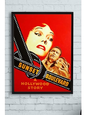 (PSTER13464) Sunset Boulevard Film Afişi Çerçeveli Tablo 4 (30 x 40CM)