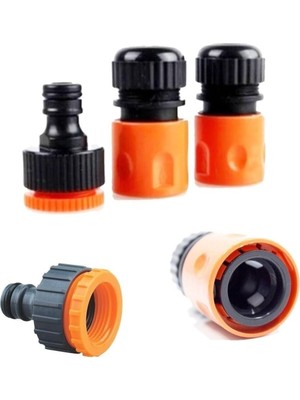 Medalyan 1/2" Hortum Musluk Bağlantı Adaptörü (2 Adet) + 1/2-3/4" Musluk Adaptörü