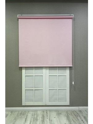 Stor Perde Ithal Mat Polyester Pembe P1130, Pembe, 80 x 200