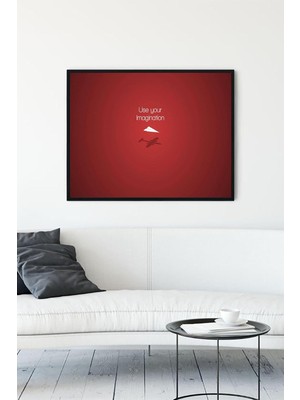 (PSTER12583) Halay Gücü - Use Your Imagination Girişimcilik Çerçeveli Tablo (21X30CM)